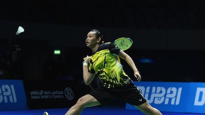 Chinese Taipei's Tai Tzu Ying ended the run of Saina Nehwal of India in their women's singles semi-final at the BWF Destination Dubai World Superseries Finals being played at the Hamdan Sports Complex on December 20, 2014 in Dubai, United Arab Emirates. Tai Tzu Ying will face Sung Ji Hyun of South Korea, who defeated Japanese teenager Akane Yamaguchi in the other semi-final. Christopher Lee / Getty Images