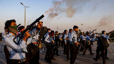 The protests broke out after Pakistan's election commission found Mr Khan guilty of misconduct and said criminal proceedings will be initiated against him. AFP