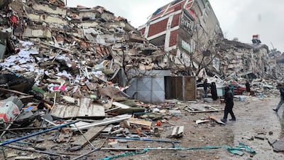 Collapsed buildings in Kahramanmaras, Turkey. Reuters