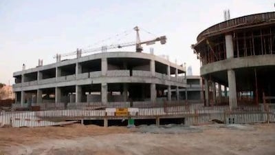 The uncompleted construction site of the new Dubai Autism Center.