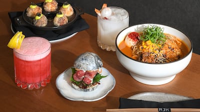 Reif Japanese Kushiyaki in Dubai Hills Mall will serve Japanese street food, as well as an omakase tasting menu. Photo: Reif Japanese Kushiyaki