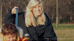 Rachel Nickell was brutally murdered in London in 1992 while out on a walk with her two-year-old son Alex and their dog Molly. Photo: Netflix