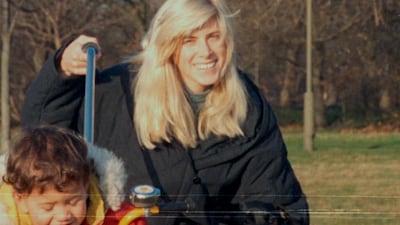 Rachel Nickell was murdered in London in 1992 while out on a walk with her two-year-old son, Alex, and their dog Molly. Photo: Netflix