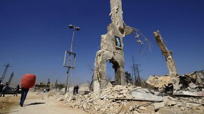 Lower nitrogen dioxide levels were a side effect in areas of conflict such as Syria. Omar Sanadiki / Reuters