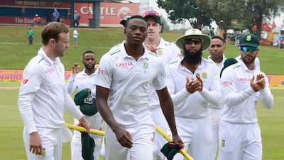 Kagiso Rabada of the Proteas during day 5 of the 4th Test match between South Africa and England at SuperSport Stadium on January 26, 2016 in Centurion, South Africa. (Photo by Lee Warren/Gallo Images/Getty Images)