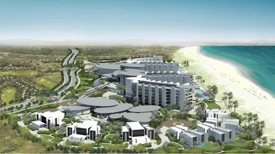 An artist's rendering of the Dh860 million Saadiyat Island Beach Resort complex.