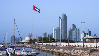 A view of the Abu Dhabi Breakwater. According to a survey, 59 per cent of people in Abu Dhabi believe their employers will be back on their feet by the end of this year. Victor Besa / The National