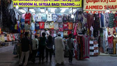 The textile souq is home to goods from around the world. Chris Whiteoak / The National