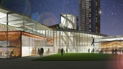 Rendering of Sports World at Al Maryah Central, a 2.3 million-square-foot super-regional shopping centre located at the core of Al Maryah Island in Abu Dhabi. Courtesy Gulf Related