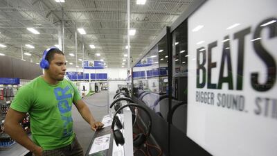 The top four headphone companies, by sales, in the UAE are Beats, Bose, Sennheiser and Sony. John Raoux / AP Photo