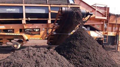 The compost factory has opened in Liwa. All photos courtesy: Tadweer