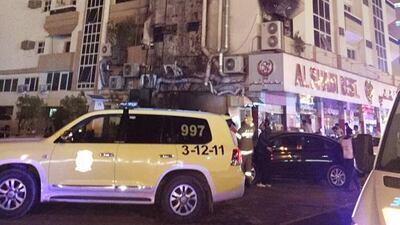 A fire erupted in a restaurant on Wednesday evening in Al Qasimia area of Sharjah. Courtesy Sharjah Civil Defence