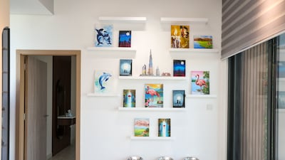 A statement wall in the house