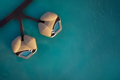 The destination is only accessible by chartered boat or seaplane. Photo: Ritz-Carlton