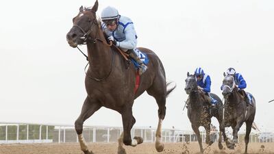 Tadhg O'Shea and trainer Salem bin Ghadayer tasted success with Philosopher on Saturday.