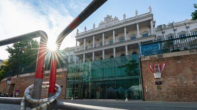 The Coburg palace in Vienna, Austria, where a new round of talks to revive the Iran nuclear deal began on Thursday. AP