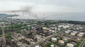 The Baniyas port refinery on the Mediterranean Sea is seen in Iraq. About 90 per cent of the country's crude exports pass through the Strait of Hormuz. AFP