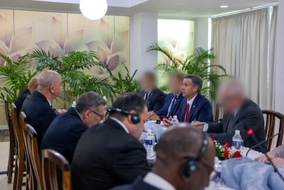 CIA director John Ratcliffe meeting Cuban officials in Havana on Thursday. Reuters