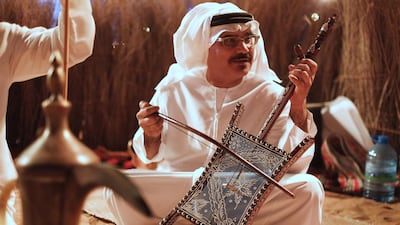 Al Taghrooda is one of the seven cultural Emirati practices recognised by Unesco. Delores Johnson / The National