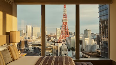 Tokyo Tower is visible from many rooms throughout Aman Resorts' first Janu hotel. Photo: Janu