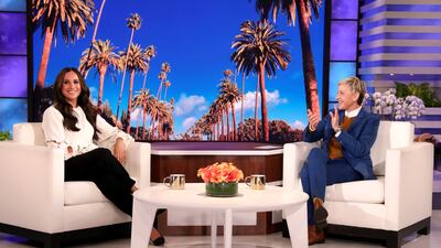 Meghan appears on 'The Ellen DeGeneres Show' at the Warner Bros lot in Burbank, California, in November 2018. PA