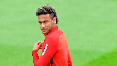 Paris Saint-Germain's Brazilian forward Neymar attends a training session at the Camp des Loges in Saint-Germain-en-Laye, near Paris, on August 11, 2017. Alain Jocard / AFP