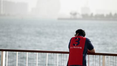 Low visibility at Yas Island, Abu Dhabi.