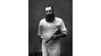 Wilfred Rhodes made his Test debut in the 19th century - against Australia in Nottingham in June 1899. That was the era of the first great cricketer - WG Grace, above. Getty Images