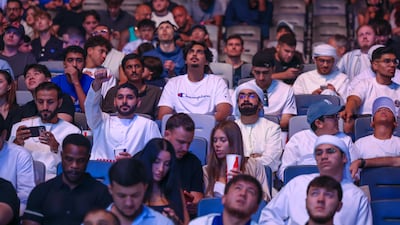 UFC fans at Etihad Arena.