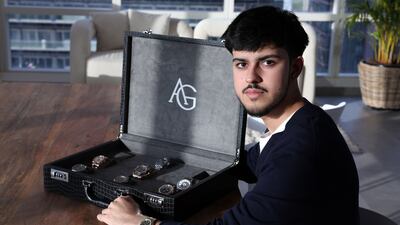 Ayaan Gandhi, a Year 13 high school pupil, started his business last November. Chris Whiteoak / The National