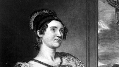 6. Louisa Catherine Johnson Adams, captured in an artwork by GR Leslie circa 1800, was the wife of John Quincy Adams. She served as First Lady between 1825 and 1829. London-born Adams was the first First Lady to be born outside the US, a title only shared with Melania Trump. Getty Images