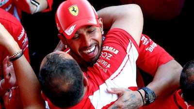 Lewis Hamilton won his first race since joining Ferrari in 2025. Getty Images