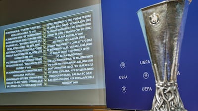 The draw for the first two qualifying rounds of the 2017/18 Uefa League, made in Nyon, Switzerland. EPA