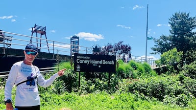 During his original attempt in 2017, Mr Ashill was struck by a speeding vehicle and left for dead on the side of the road in Columbus, Ohio. Photo: Nick Ashill