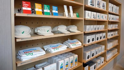 Google products are on display at the retail store in the Chelsea neighborhood of New York. EPA