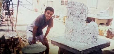 Maged Mekhail on his first day at Henein's atelier in 2005. Maged Mekhail