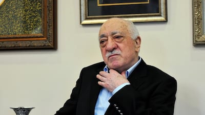 Turkey’s self-exiled Islamic cleric Fethullah Gulen, blamed by president Recep Tayyip Erdogan for the failed coup, speaks to members of the media at his compound in Saylorsburg, Pennsylvania in July 17, 2016. Chris Post / AP Photo