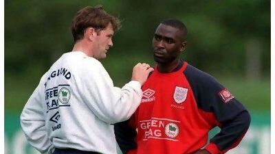 Andrew Cole, left, admits he was not an England first-team regular under the management of Glenn Hoddle. Stuart Franklin / Action Images