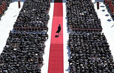 Since 2004, total student debt has climbed 540 per cent to $1.4 trillion, according to the New York Federal Reserve. David L. Ryan/The Boston Globe via Getty Images