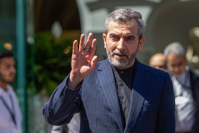 Iran's chief nuclear negotiator and acting Foreign Minister Ali Bagheri-Kani leaves after talks at the Coburg Palais, the venue of the Joint Comprehensive Plan of Action in Vienna. AFP
