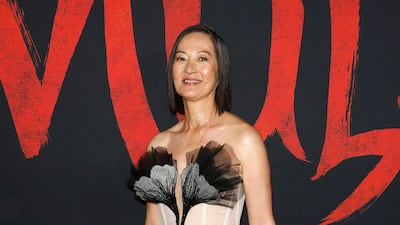 Rosalind Chao in Sebastian Gunawan at the world premiere of Disney's 'Mulan' at the Dolby Theatre in Hollywood on March 9, 2020. EPA