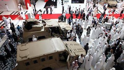 The economic impact of business events such as the Idex, above, in the emirate is expected to grow by 7 per cent each year until 2020, according to TCA. Fatima Al Marzooqi / The National