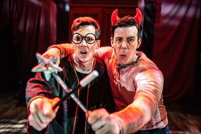 'Potted Potter' brings a tongue-in-cheek retelling of Harry Potter to the stage. Photo: Theatre by QE2