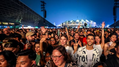 Benson Boone opens the four-day after-race concert series at the Abu Dhabi Grand Prix. Victor Besa / The National