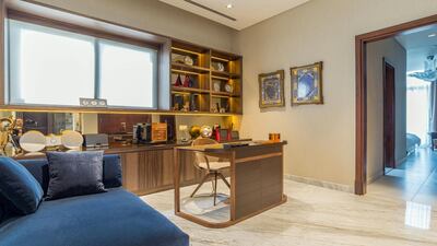 Working from home can be an option with the inclusion of this neat study area. Courtesy LuxuryProperty.com
