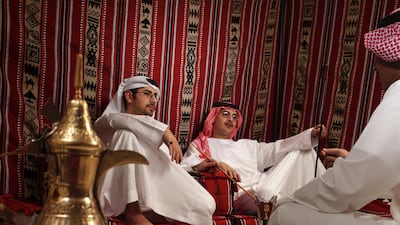 An azza in the UAE sees people from the community gather together to focus on what matters. Photo: Getty