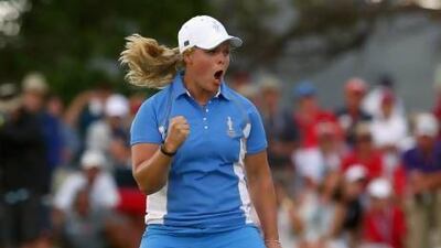 Sweden's Caroline Hedwall, playing in her second Solheim, finished the week 5-0 to earn the same number of points as US major winners Paula Creamer, Morgan Pressel, Stacy Lewis and Cristie Kerr combined. Andy Lyons / Getty Images
