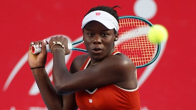 Victoria Mboko started 2025 ranked outside the WTA's top 300 and ended it inside the top 20. AFP