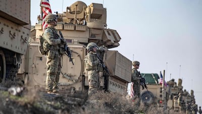 US forces in Syria's north-east Hasakeh province near the border with Turkey, December 4, 2022. AFP