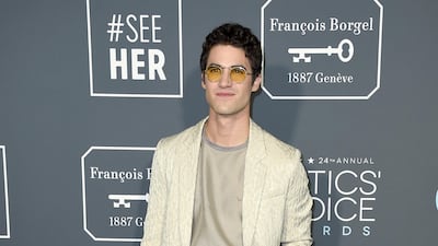 Darren Criss in Emporio Armani. AP
